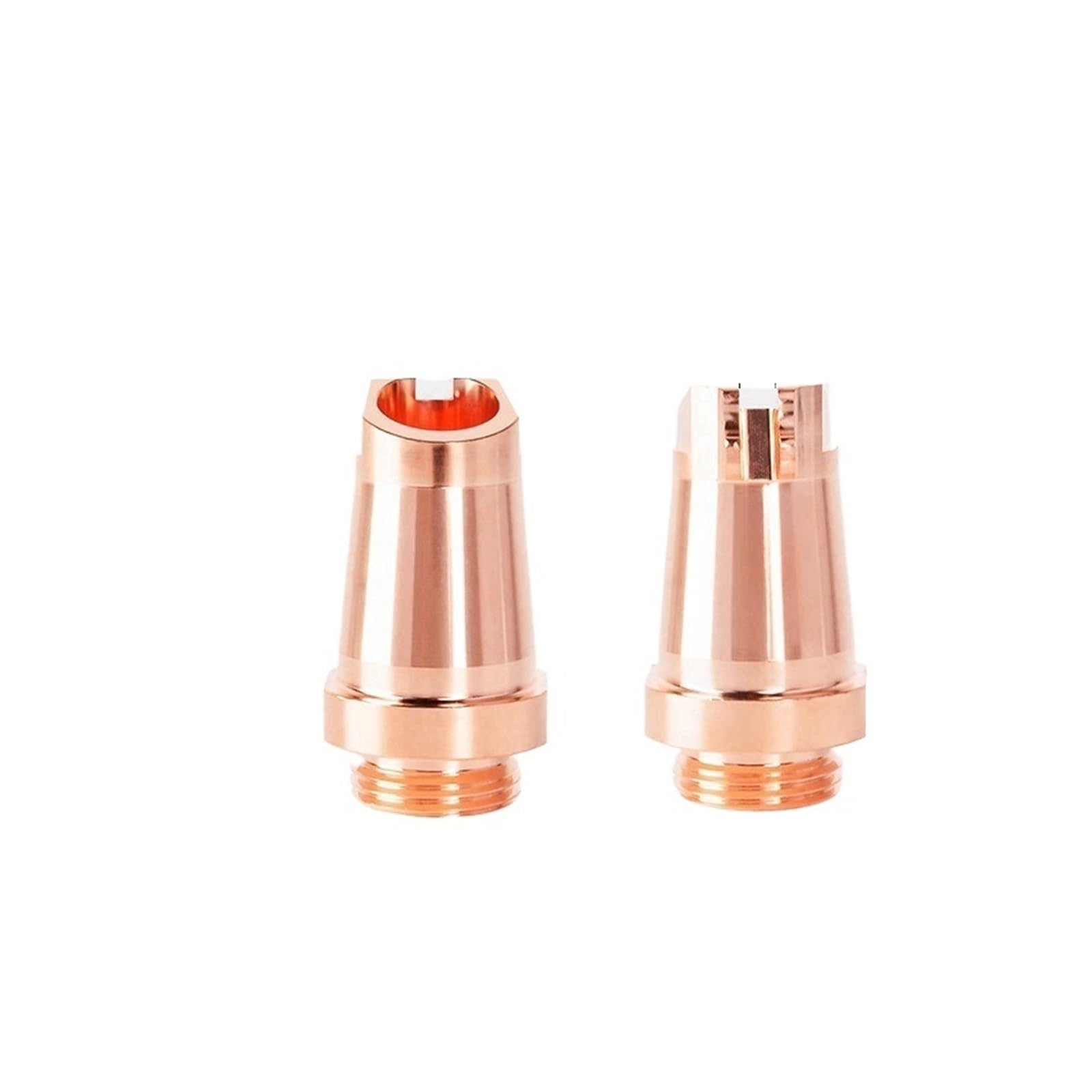 Laser Nozzle Laser Welding Nozzles M12/M16 Double Wire Feeder Copper Nozzle for Welder Gun Head(1.6mm,M16(QILIN))