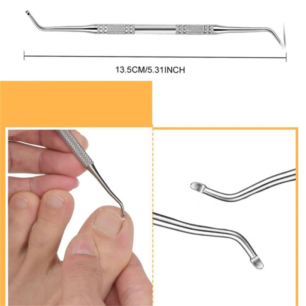 8 szt. Zestaw obcinaczy do paznokci Obcinacz do paznokci ze stali nierdzewnej Grube wrastające paznokcie u stóp Heavy Duty Precyzyjne nożyczki do paznokci Cut Nail Tool, 1 zestaw