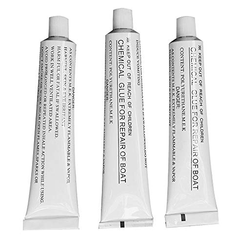 Inflatable SUP, iSUP, Boat, Raft Repair Glue Polyurethane M.E.K. for PVC 3 Pack