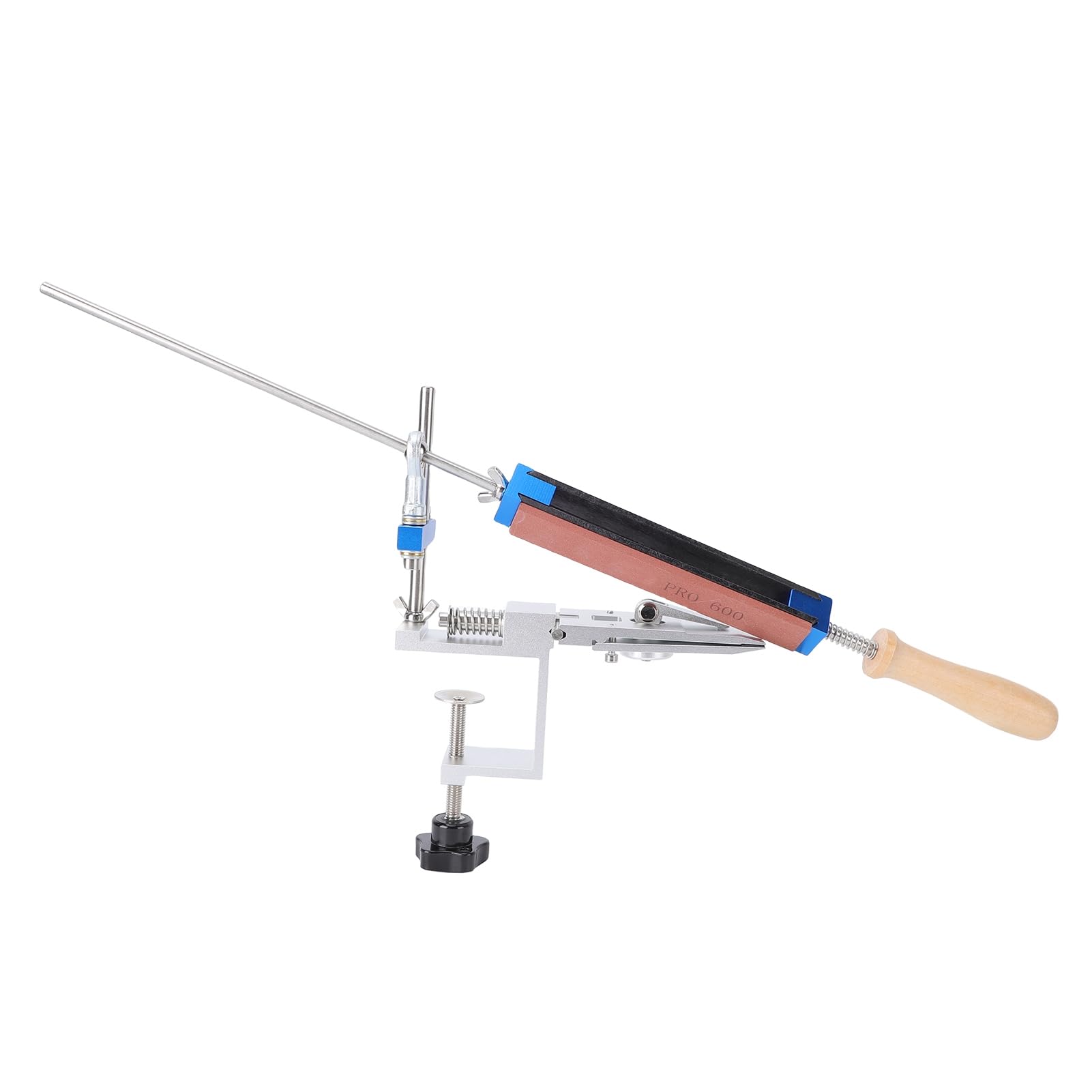 Kavolet di Affilatura Professionale per Lame Cucina e Esterno, Comprensivo di 6 Pietre per Affilare e Angolo Affilatura Regolabile, Ideale Principianti Esperti (Con 6 pietre per affilare)