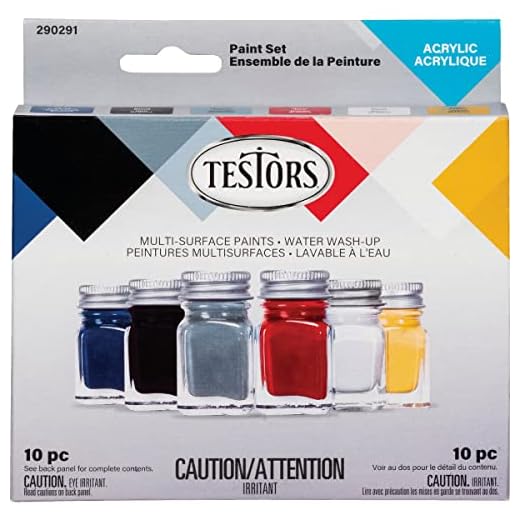 Testors Acrylic Paint Set Primary, Multicolor