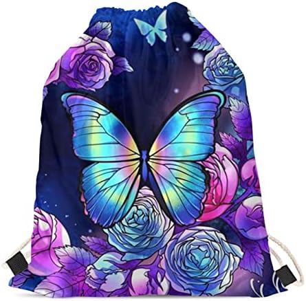 HELLHERO Gym Drawstring Bags Backpack for Kids Women Men Travel Sports