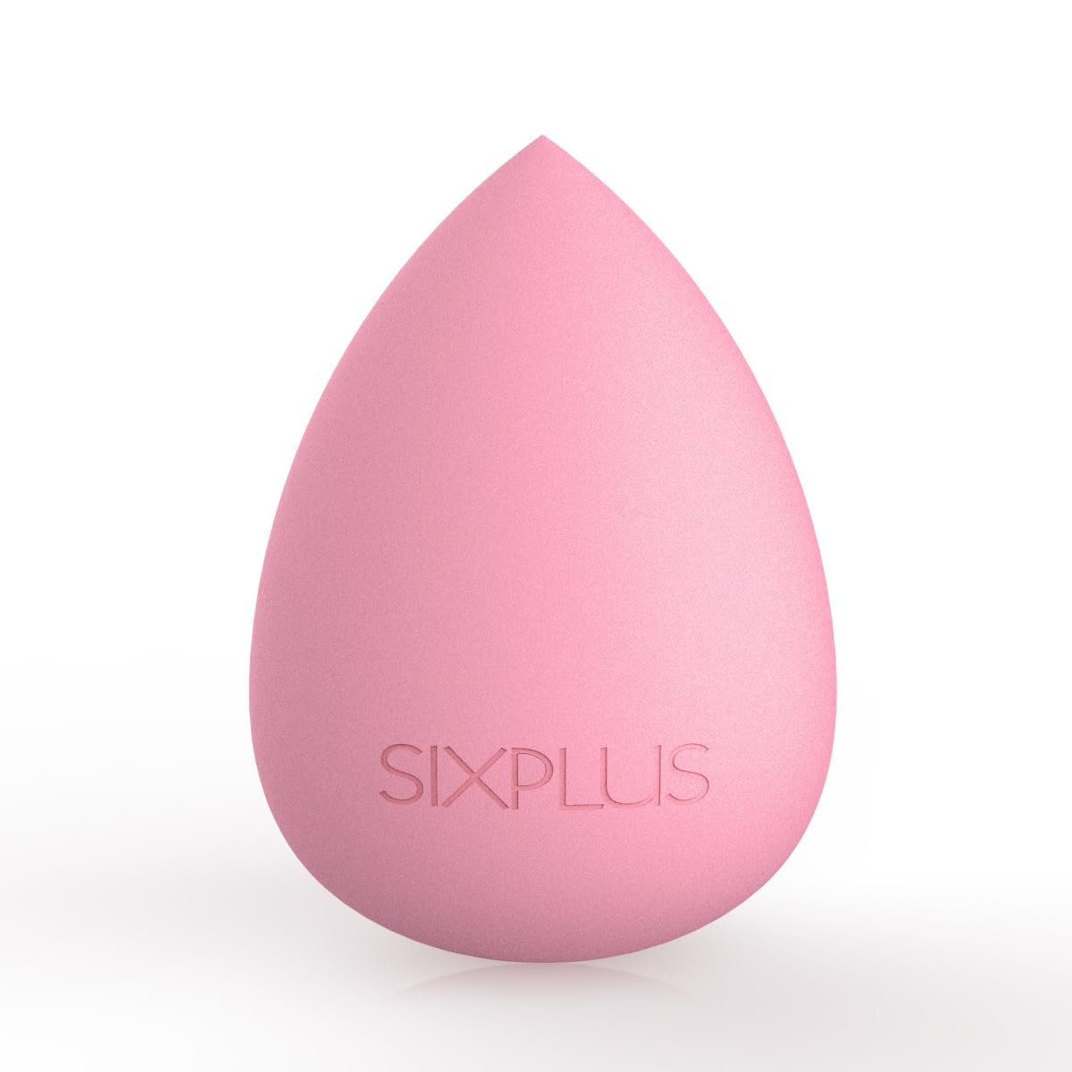 SIXPLUS Multifunctional Makeup Sponge Puff, Teardrop Shape, Diagonally Cut Flat Surface, Soft, Dry and Wet Use, Makeup Tool, Makeup Puff (Pink)