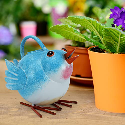 Metal Bird Watering Can Indoor/Outdoor Plants, Farmhouse Bird Cute Watering Pot Decor, Kids Novelty Decorative Garden Watering Kettle Planter For Plants Succulent Flowers 0.5 Gallon #TOP6