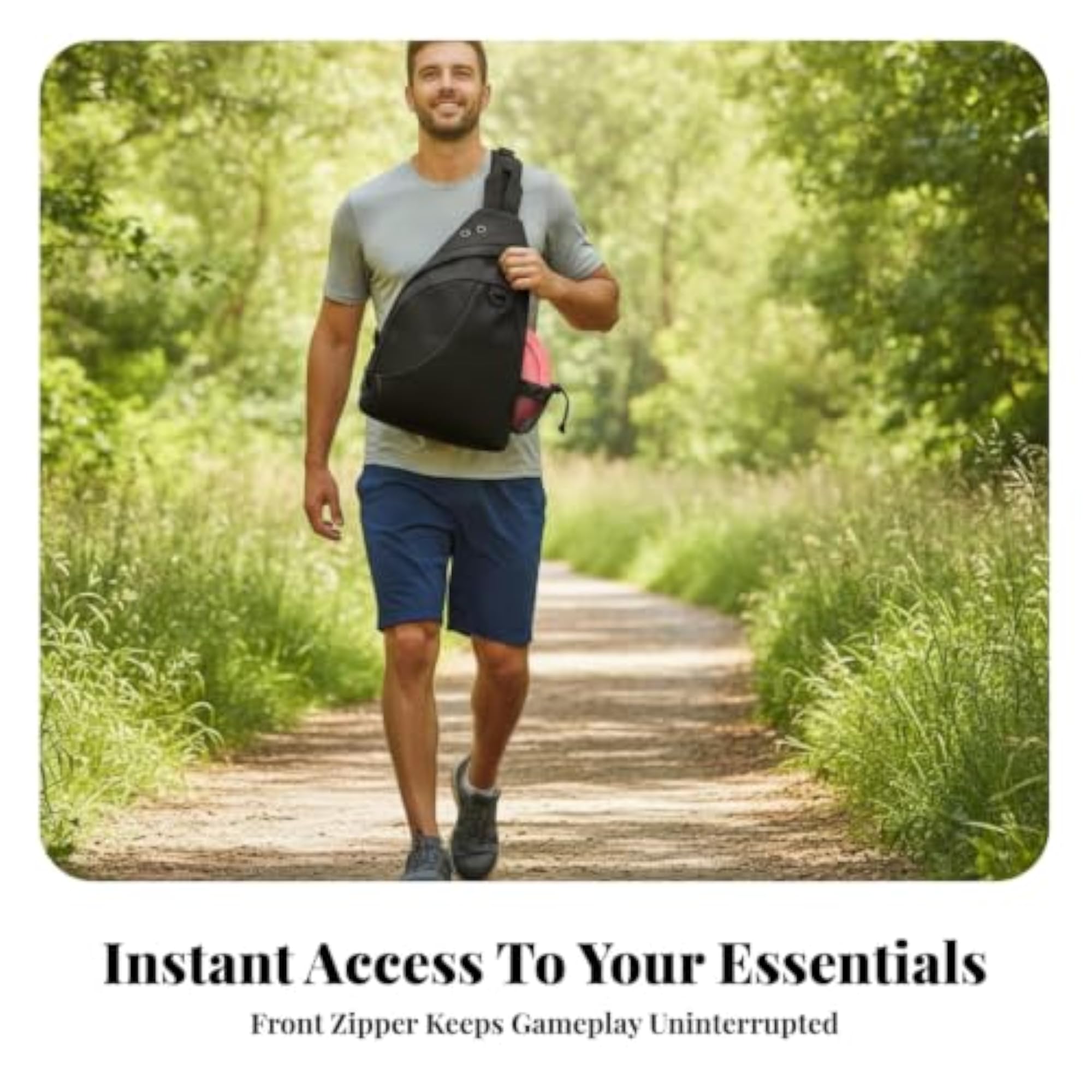 Lightweight Space-Saving Disc Golf Sling Bag