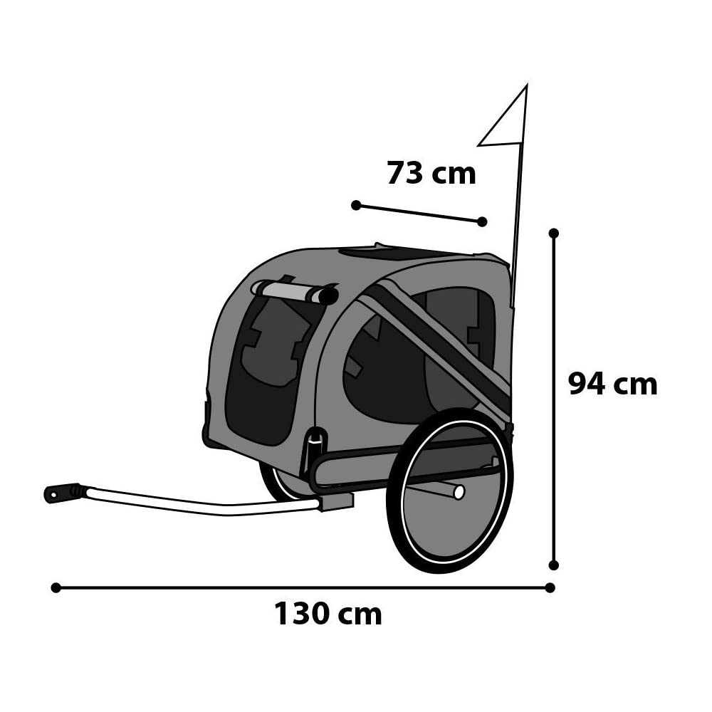 Karlie Doggy Liner Economy, 125 X 95 X 72 cm, rot/grau