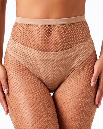 Image of ZINTEDI 2 Pairs Womens Fishnet Stockings High Waist Tights Fishnets Fishnet Tights for Women