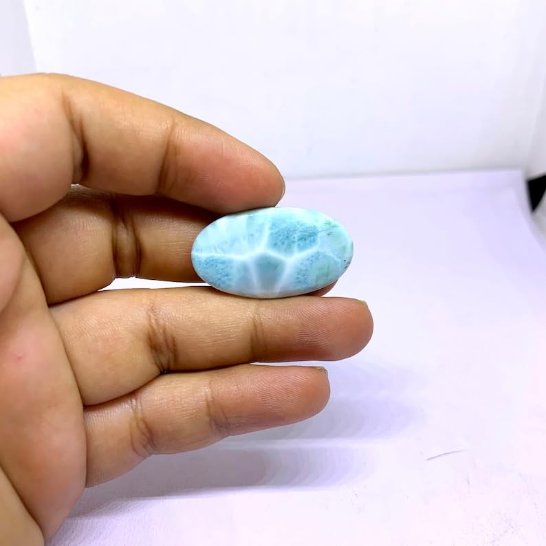 Larimar pour bricolage de collier et pendentif en pierre fine - 4