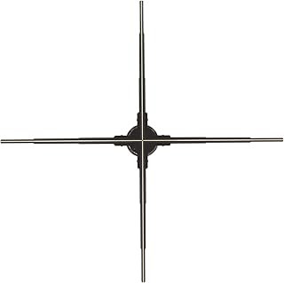 3D Hologram Fan WiFi Projector, 2K HD Resolution 30.7x30.7in Warm Color LED Beads Projector, 96W Rated Power 100-240V Voltage 8GB, Wireless Screen Casting for Android and Win(UK)