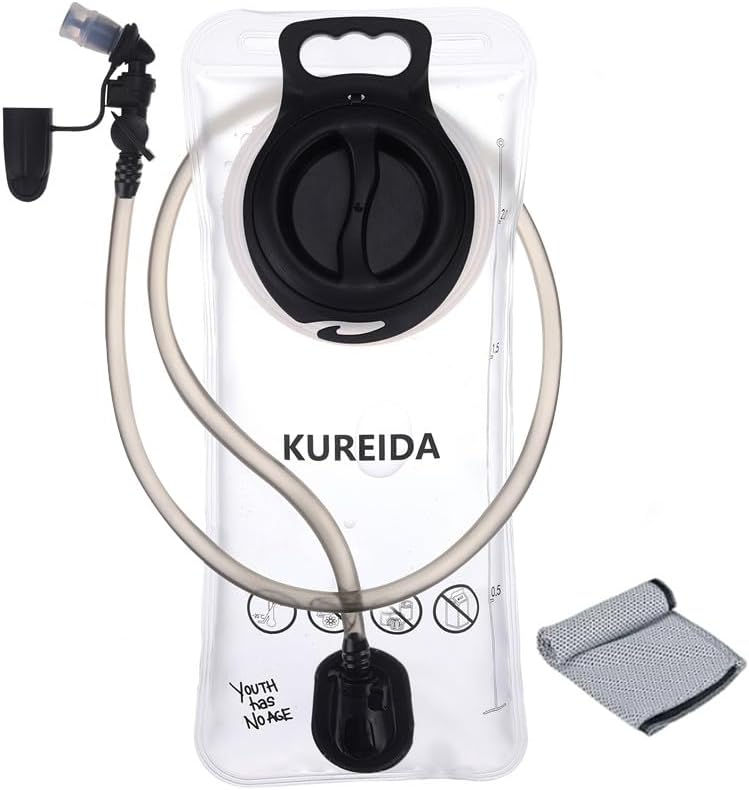 Hydration Bladder 2 Liter, BPA Free Water Bladder for Hiking Backpack Water Storage Bag with Insulated Tube, Hydration Backpack Replacement for