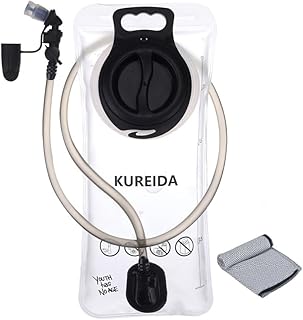 Hydration Bladder 2 Liter, BPA Free Water Bladder for Hiking Backpack Water Storage Bag with Insulated Tube, Hydration Backpack Replacement for Outdoor Camping Running Hiking