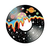 Universe Planet Design Retro Vinyls Record, D