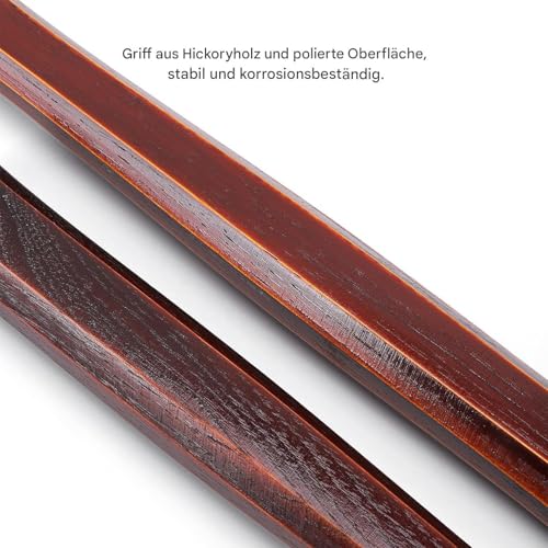 WUTA Hammer,Lederhammer, Hammer mit Kopf Aus Kohlenstoffstahl, Doppelköpfiger Walnuss holzhammer