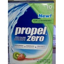 Propel Zero Kiwi Strawberry Water Beverage Powder Mix, 10 Packets per Box