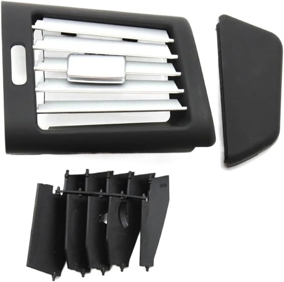 Automotive Air Conditioning Vents Fit for Benz W251 2009-2018 R300 R320 R350 R400 R500 Front Rear Fresh Air Conditioner Chromed Vent Outlet Grille Cover Nice-Looking(Black Rear)