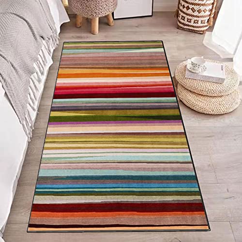 Alfombra de pasillo de poliester para evitar resbalones con base de goma lavable 3