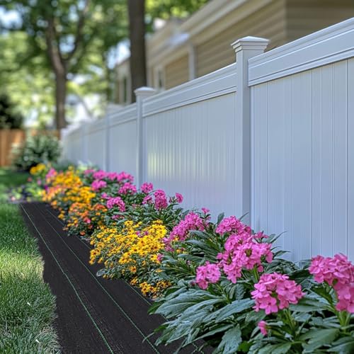 GRASSCLUB 6.5FT x 32FT Weed Barrier Control Woven Garden Weed Landscape Fabric Heavy Duty Ground Cover — view 6