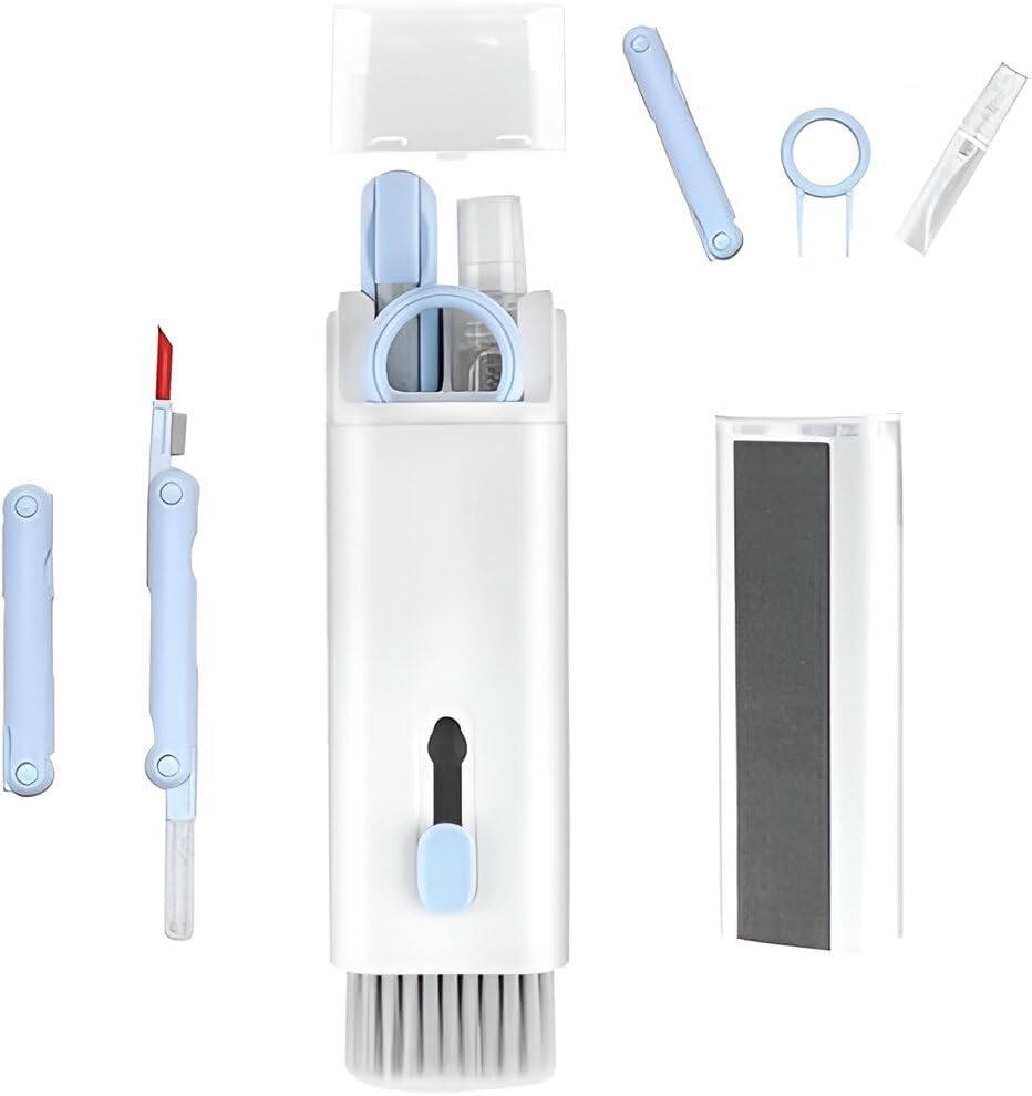 Drumstone (𝟏𝟓 𝐘𝐞𝐚𝐫𝐬 𝐖𝐚𝐫𝐫𝐚𝐧𝐭𝐲) 7-in-1 Electronic Cleaning Kit for Keyboard, Laptop, Phone, Earbuds & PC Screen | Multi-Tool Cleaner with Brush, Spray Bottle & Keycap Puller-picture-18