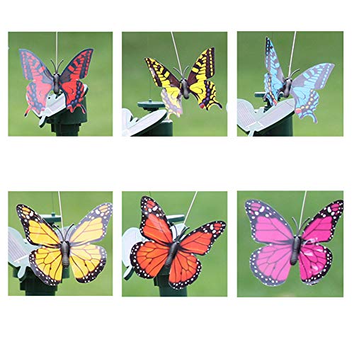 Liuqingwind 1846512-GARDENDECOR Decorative Garden Butterfly Stakes Solar Powered Flying Butterfly Bird Sunflower Yard Garden Stake Ornament Decor thumb #8