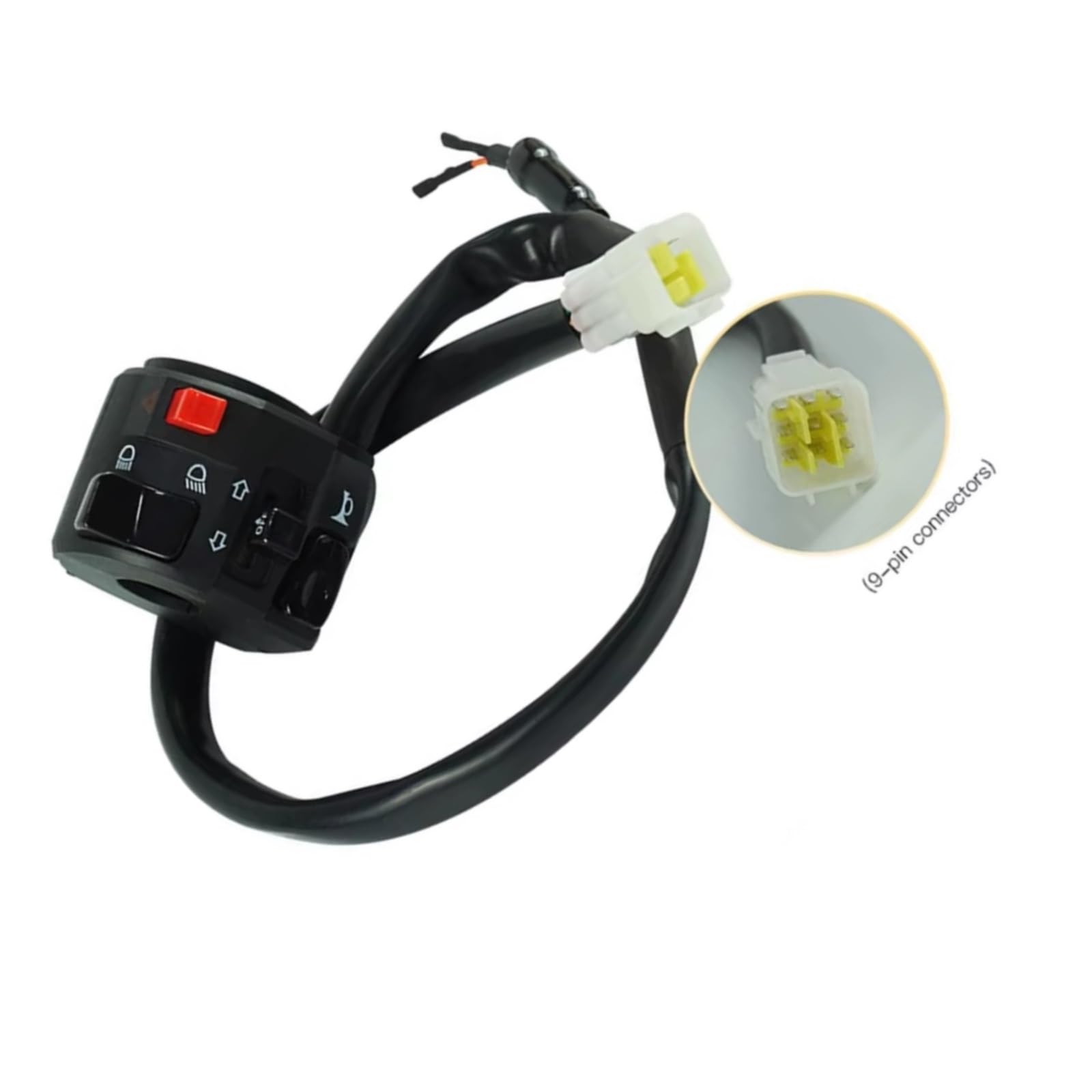 Interruttore A Pulsante Sinistro Da 22mm Indicatori Di Direzione Moto Universale Abbaglianti/anabbaglianti Fari Fendinebbia E Indicatori Di Direzione Manubrio Kill Interruttore