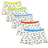 super Tragekomfort JT-Amigo 5er Pack Kinder Jungen Boxershorts Unterhosen Auto Motive, Gr. 92-98 (M) , Farbe 1
