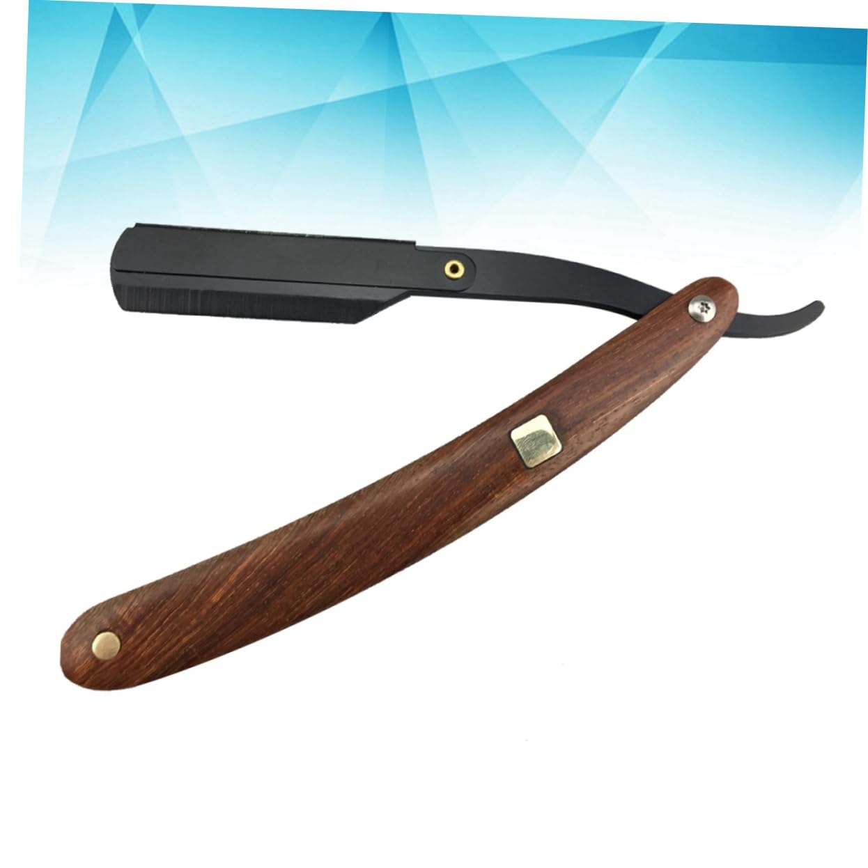 Healeved Men's Barber Steel Razors 2pcs Manual Razor for Beard Sideburns Short Fine Hair Portable Safe for Travel