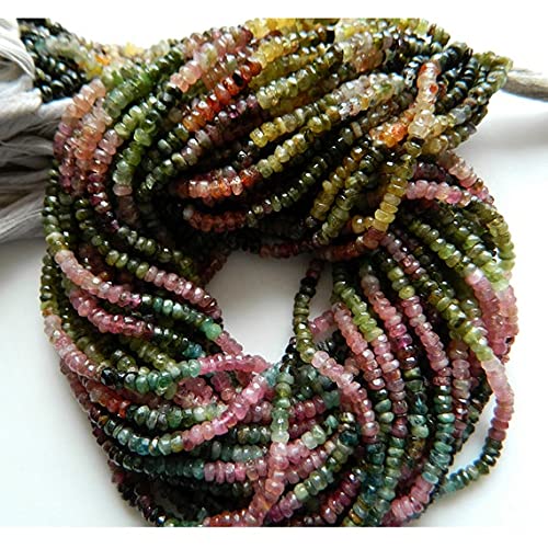 Tourmaline naturelle 4mm LKBEADS pour fabriquer des bracelets bohèmes et colliers d'été