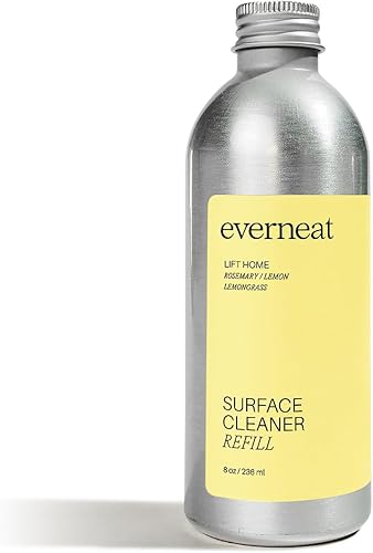 Everneat Concentrado limpiador de superficies (recarga) elevador8 repuestos (8 onzas) Botella de aluminio..