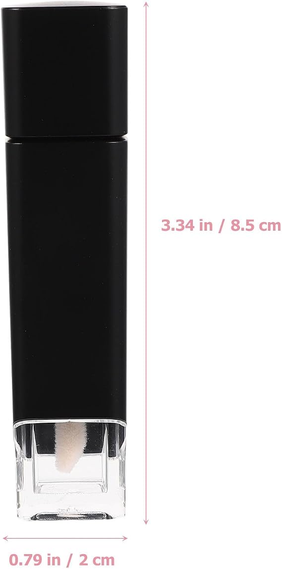 KICHOUSE 4pcs Refillable Lip Gloss Tubes 5g Empty Plastic Lip Gloss Bottles Washable Cosmetic Containers for DIY and Gift for Friends