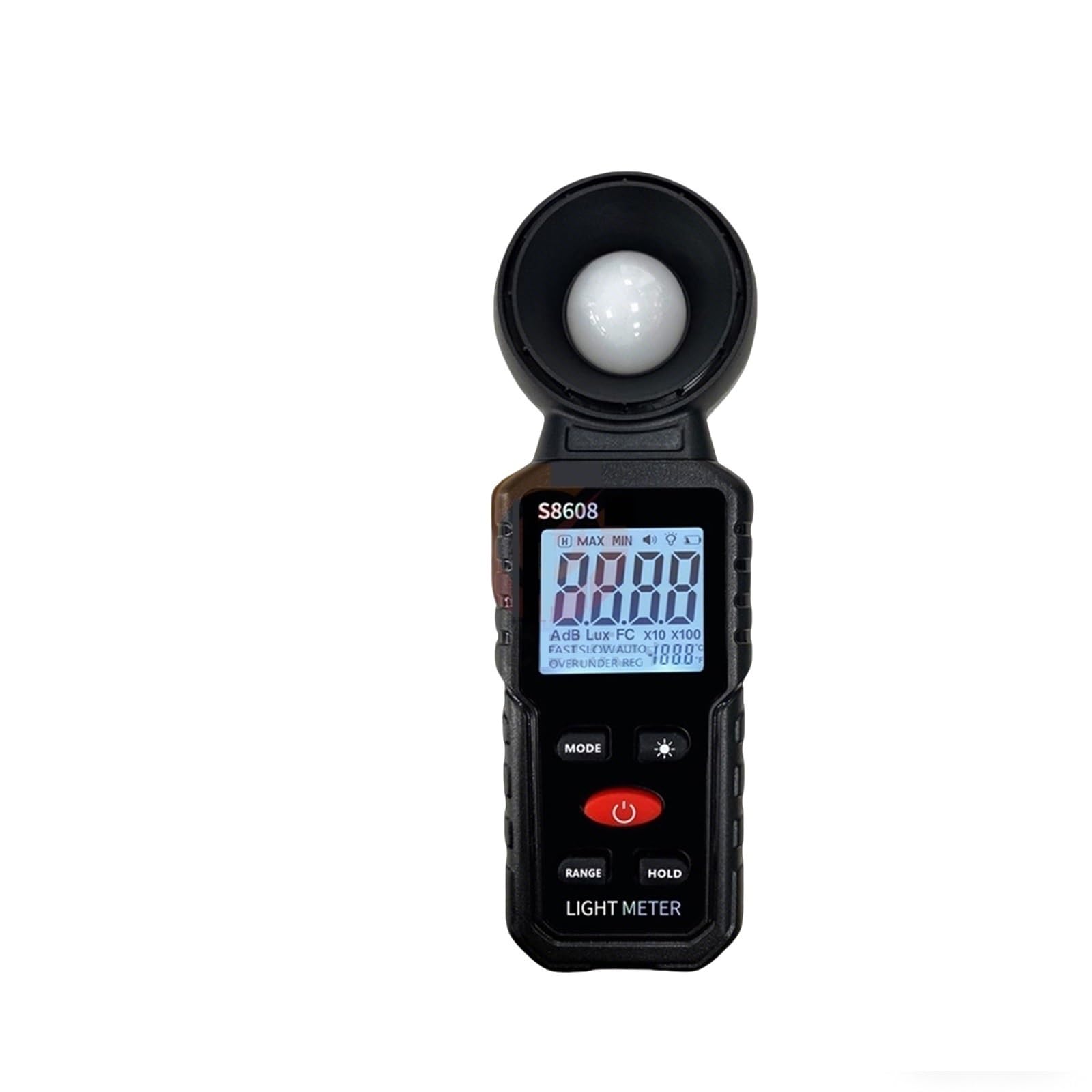 Medidor de luz, Fotómetro de Intensidad de iluminación de 200000 Lux fotómetro de iluminancia Digital S8608