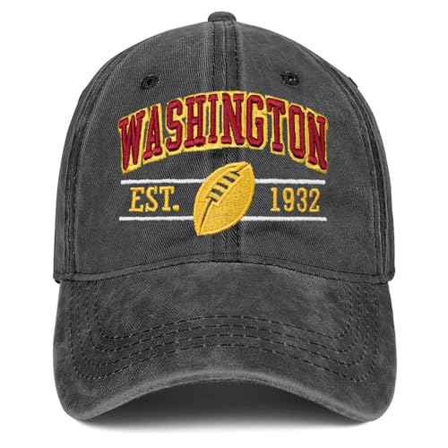 Football Hat for Men Women Vintage Embroidered City Hats Apparel Gifts Classic Baseball Cap