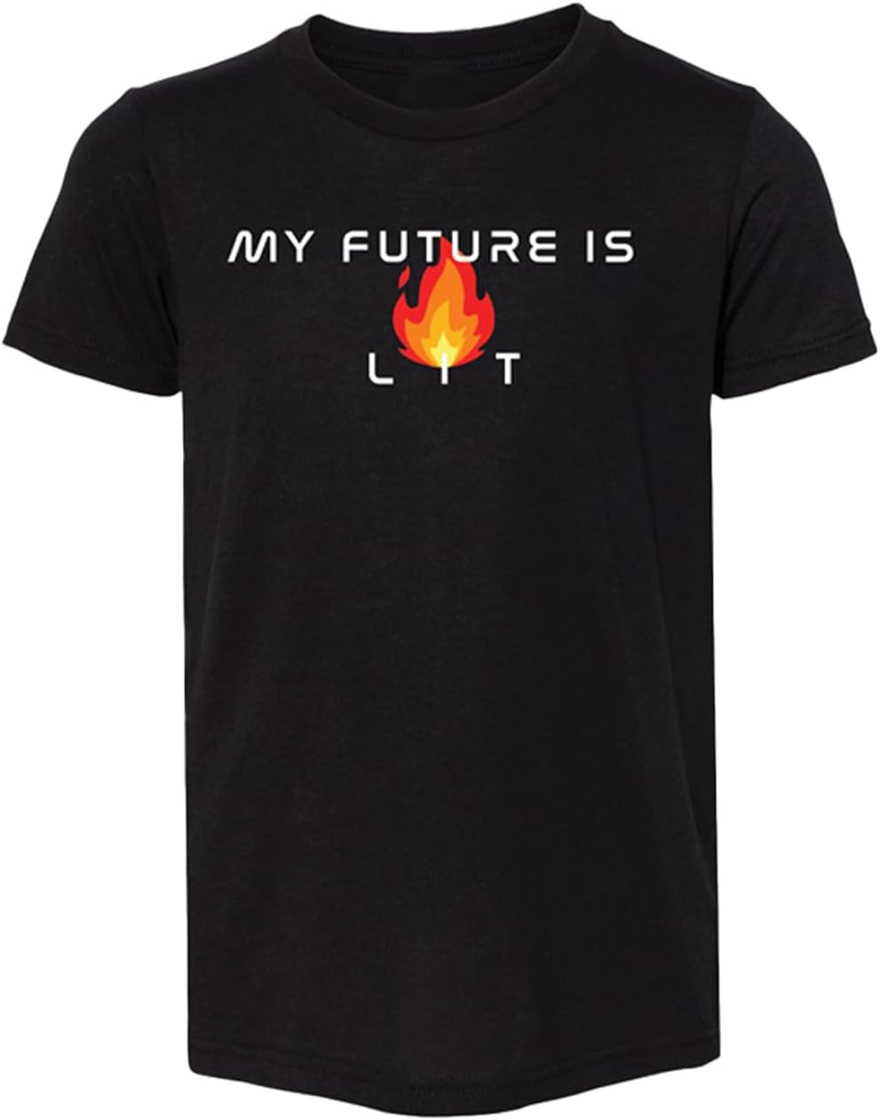 My Future is Lit Graphic T Shirt, Soft Unisex Inspirational Tee, Cotton Blend Motivational Casual Top, Positive Mindset