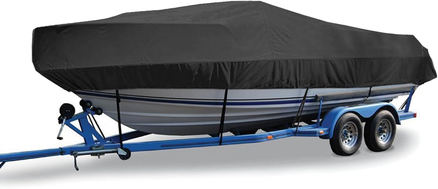 Housse bateau haut de gamme 420D pour coque en V de ski et de slalom