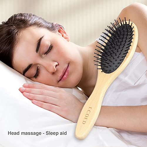 Ecoed Hair Brush -Soft Nylon Bristles - Glide Through Tangles With Ease For All Hair Types-Detangling Hairbrush For Massaging Scalp - For Women, Men, Wet And Dry Hair #TOP2