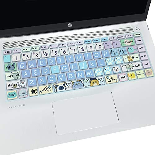 Protection clavier HP 14 pouces Pavilion x360 14-CF 14-DK chat - 2