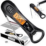 Meat Thermometer Intelligent Fast Instant Read for Grill and Cooking. Best Waterproof Ultra Fast The