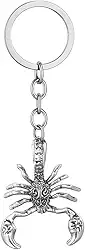 Chaveiro Escorpião 3D – Chaveiros legais para mulheres, berloque, chaveiros de animais presentes para homens, meninos e Escorpião, aniversário, Dia das Bruxas