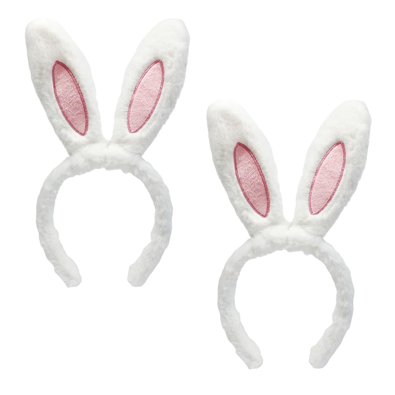 SSKHE 2 Pieces Bunny ears headband,Rabbit Plush Ears - Fancy Dress Costume Accessory,Easter, Halloween, Christmas, Cosplay, Party,Carnival
