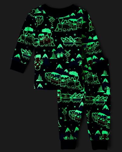Image of The Children's Place unisex-baby and Toddler Holiday Snug Fit Cotton One Piece Pajamas