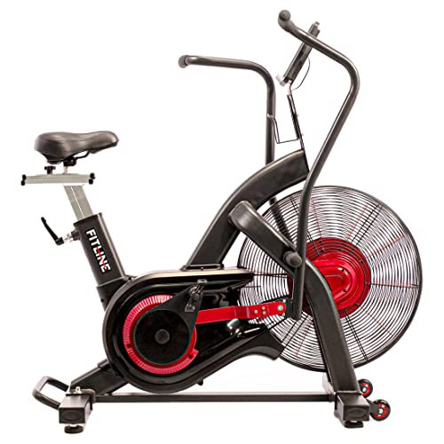 Image of Fitline HIIT Air Bike-Rage Full Body Workout for Exercise (Black & Red, FL Rage - Air Bikes-04)