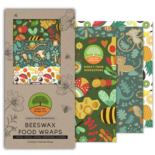 10 Sustainable Products on Amazon You Need to Try 7 UNDER THE MANGO TREE UTMT Beeswax Wraps for Food โ Reusable, Sust...