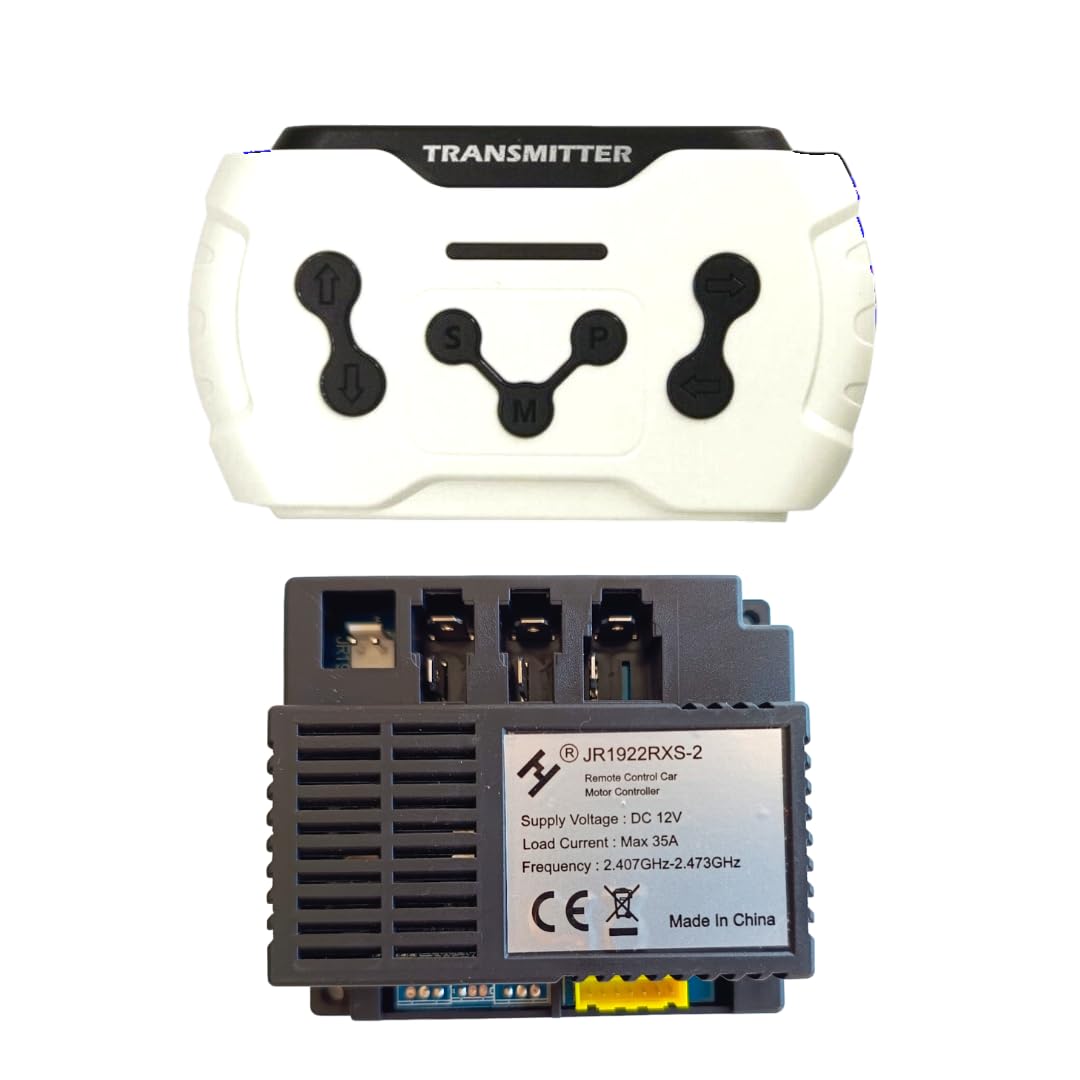 JN Creations JR1922RXS-2 12V Kids Powered Ride on Jeep, car Receiver and JR1806TX-2.4G Bluetooth Remote Control