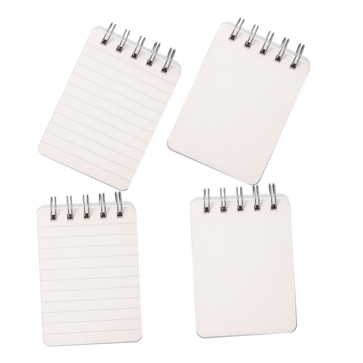 Uonlytech 3 Set Mini Taccuino Portatile Quaderno A Righe Universitarie Mini Quaderni Notebook E Riviste Foderato Blocco Note Compatto Per Ufficio Piccola Pad Di Memo Carta Bianca 4 Pezzi*3