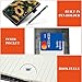 4 Pieces Pocket Size Notepad Holder Set PU Leather Mini Notebook Memo Pads Cover with 2 Small Notepad and Stylus Pen, 5.4 x 3.4 inch for Office Reporter Police News Student - Sunflowers