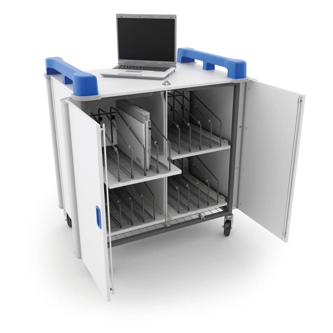 LapCabby 16 Laptop Vertical Store and Charge Trolley Unit LAP16V