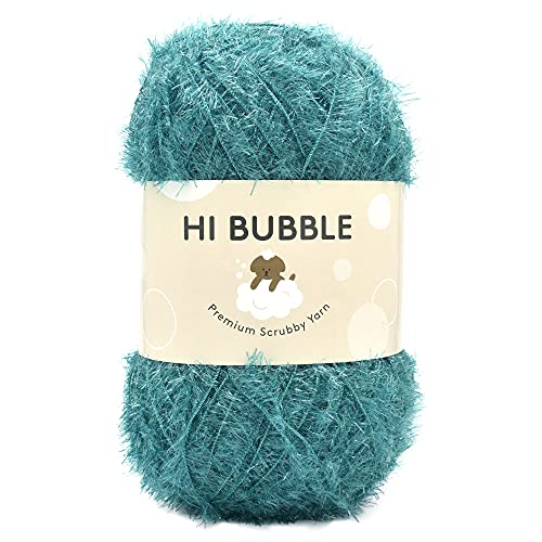 NASKA 毛糸 ハイバブル (HI BUBBLE) 並太 90g 約 215ｍ Col.33 ターコイズ 系 N-107（Amazon）