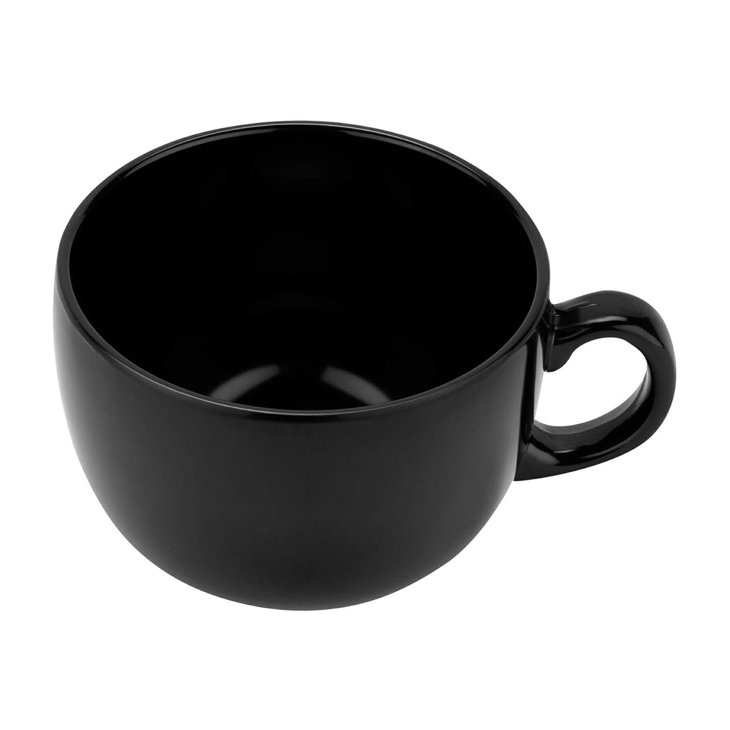 G.E.T. C-1001-BK Shatter-Resistant Melamine Cappuccino Cup, 18 Ounce, Black (Set of 12)