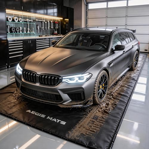 Aegis Mats 7'9' x 16' Garage Floor Mat for Under Car, Heavy Duty 610g...