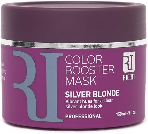 Color Booster Mask and Color Care by RICHIT for Dyed and Natural Hair to Nourish and Color to get the perfect Light Blonde, Silver Blonde, Grey, and Brown Hair (Silver Blonde)