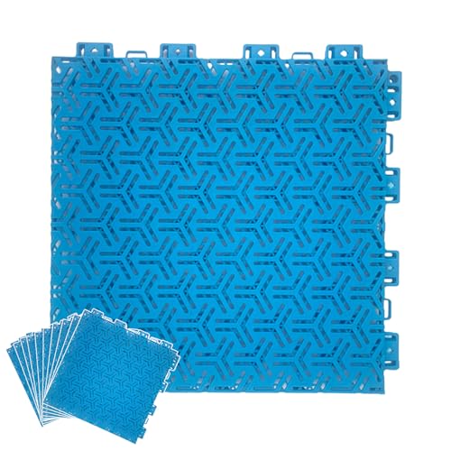 QD-SGMP ジョイント式 屋外ガレージタイル 駐車場 床マット はめ込み式 滑り止め 防汚 水洗いOK 高耐久 排水設計 スポーツフロア 車庫 ベランダ 30*30cm*80枚